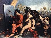 DOSSI, Dosso Jupiter, Mercury and the Virtue df Norge oil painting reproduction